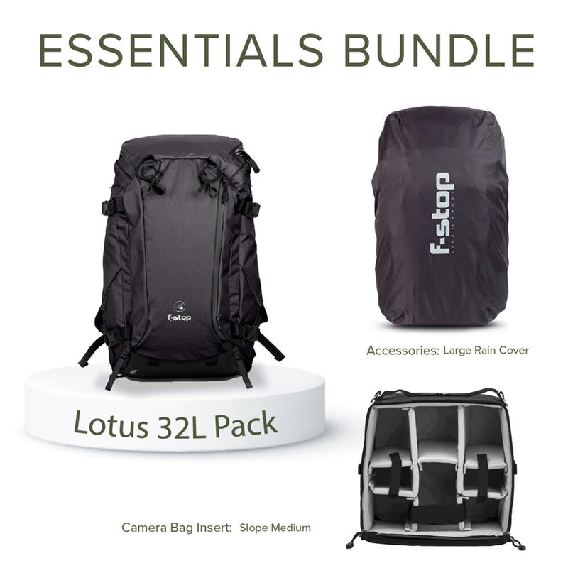 F-Stop Lotus Classic 32L bag + essentials kit Black