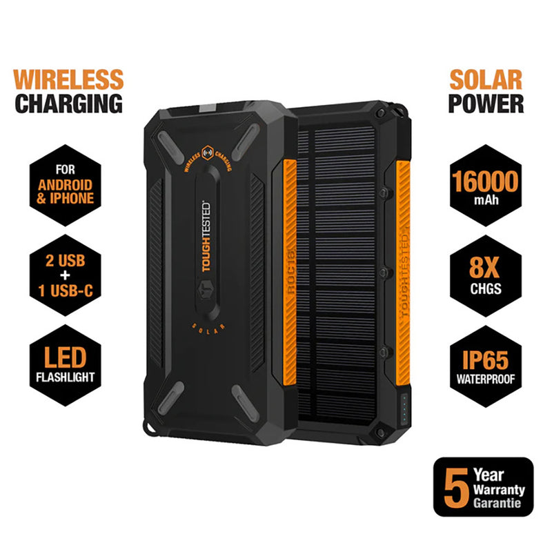 Power Bank Tough Tested Solar ROC16
