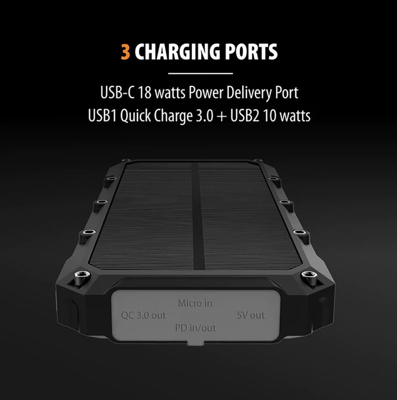 Power Bank Tough Tested Solar ROC16