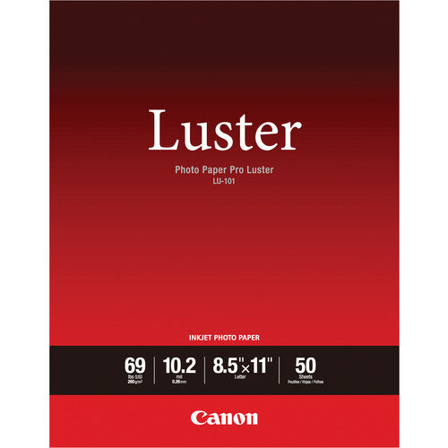 Canon Inkjet Paper 8.5x11 Pro Luster (50 Sheets)