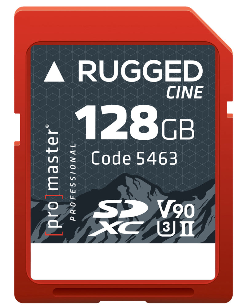 Promaster Rugged SDXC Memory Card 128GB Cine UHS-II