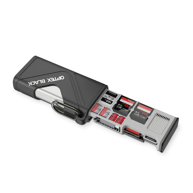Optex Black OBR1500 CFexpress A/B and SD Card Case and Reader