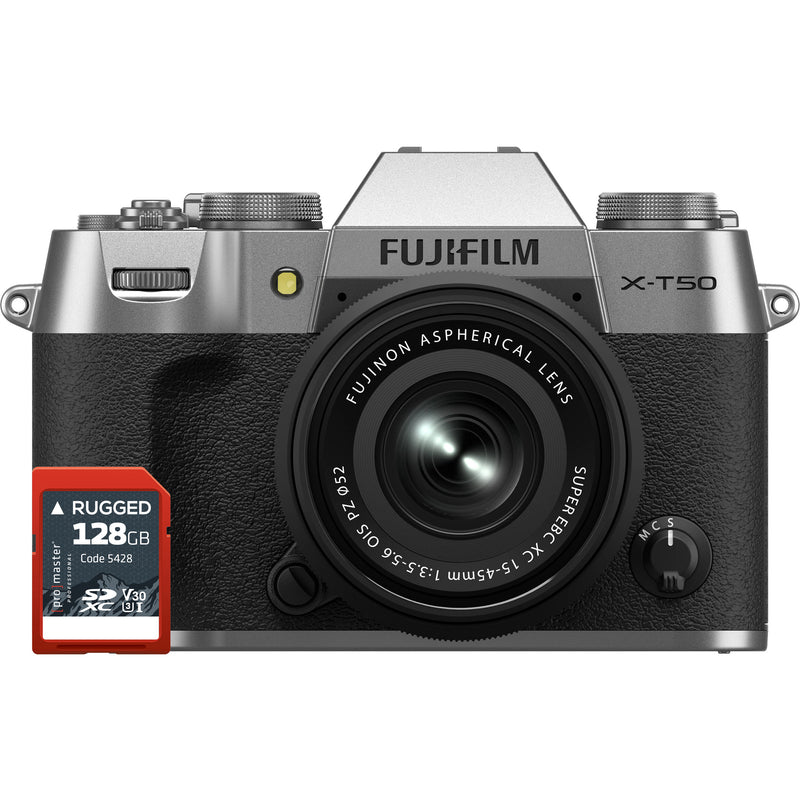 Fujifilm X-T50 Silver / XC 15-45mm
