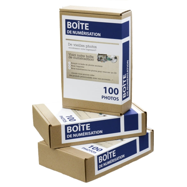 Shoebox scanning kit of 100 photos – Photo LAPLANTE