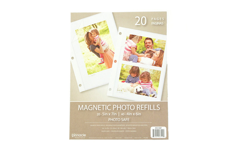 Refill pages for 7X10 photos self-adhesive 