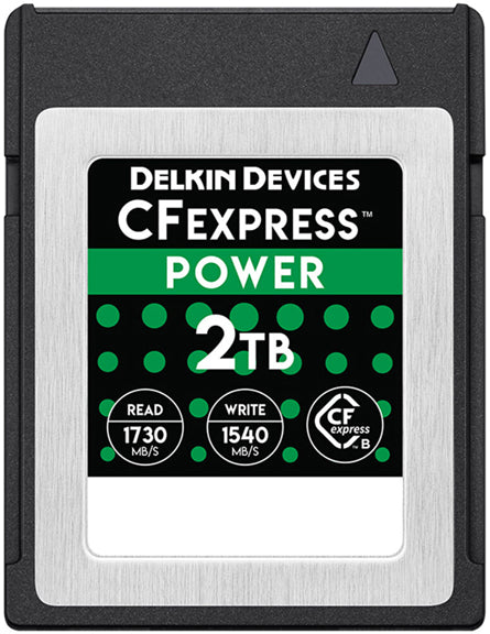 Delkin CFexpress Type B Memory Card Power Serie 2TB