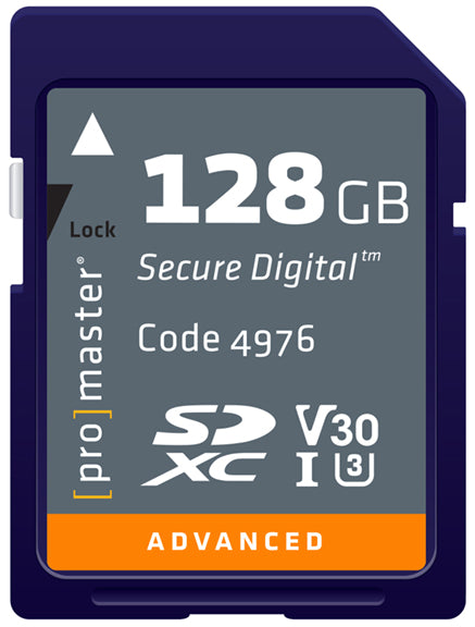 Carte mémoire Promaster SDXC 128GB Advanced