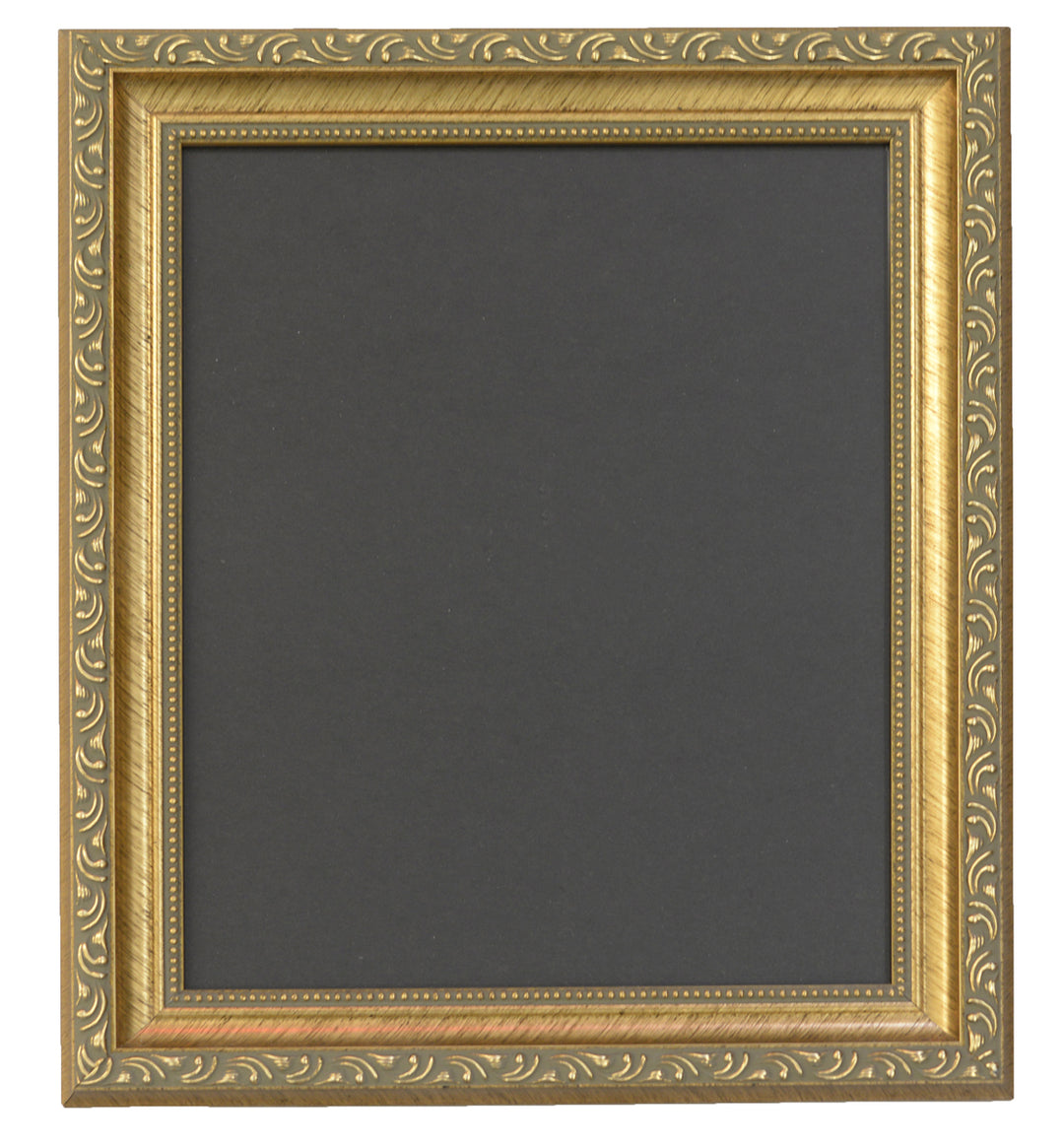 Cadre Photo Italien Doré Style Ancien - Taille 8x10 Pouces, Bois, Motif Fleuri
