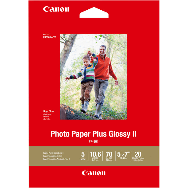 Canon Inkjet Paper 5x7 Glossy II (20 Sheets)