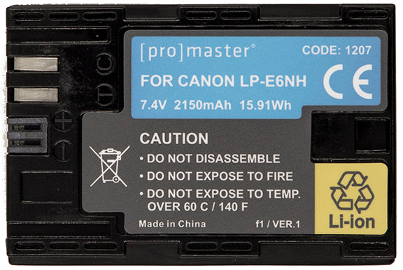 Pile Promaster remplacement Canon LP-E6NH