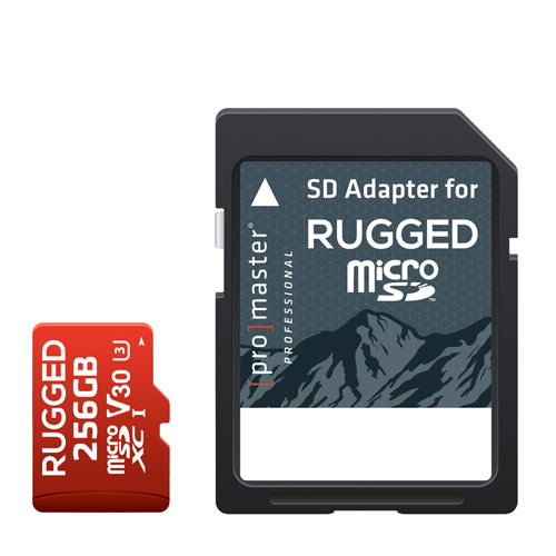 Carte mémoire Promaster Rugged Micro SDXC 256GB UHS-I