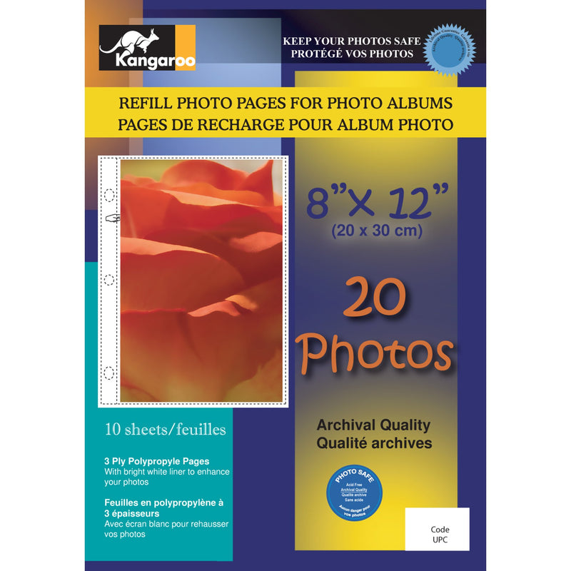 Refill pages for 8x12 photos