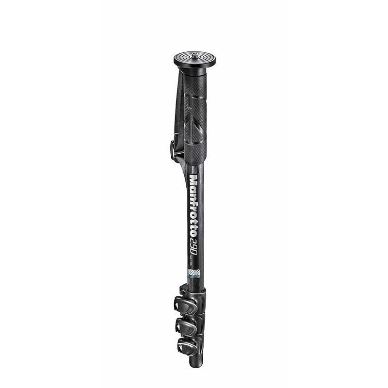 Monopied Manfrotto 290 4 sections en carbone